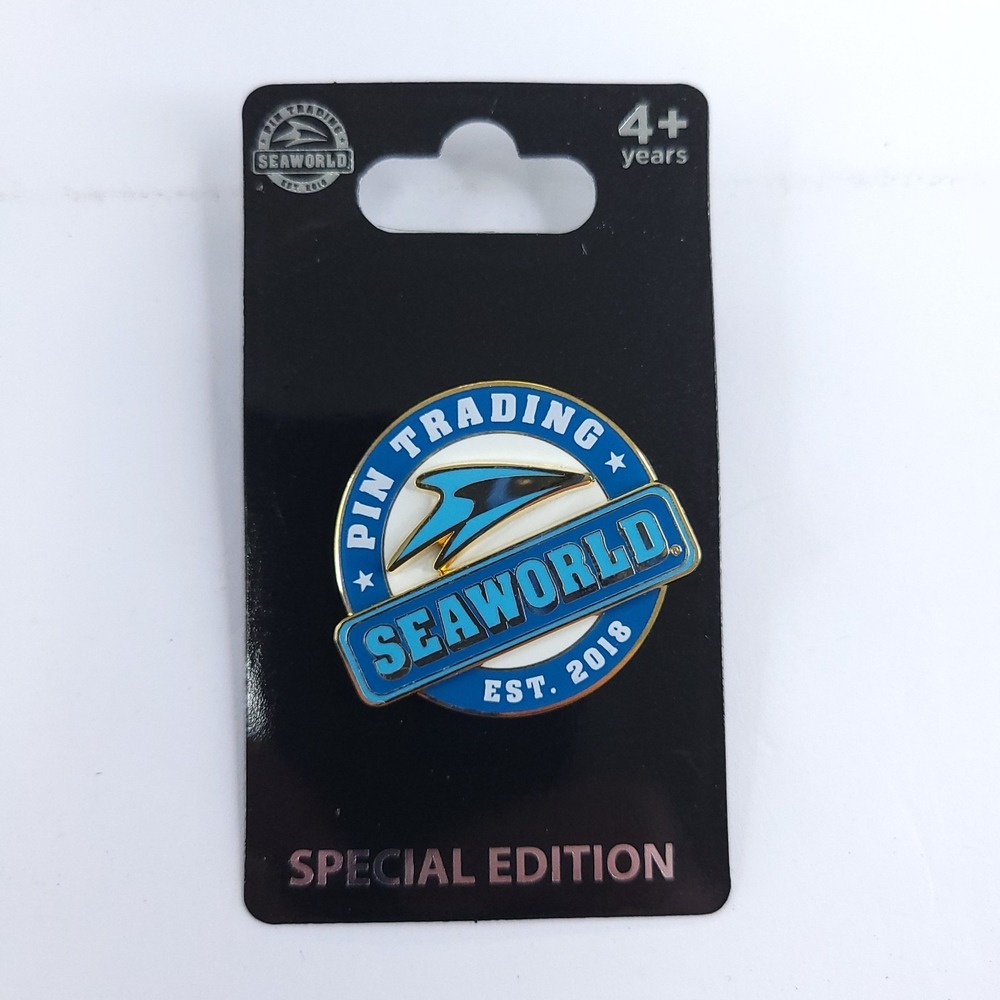 Seaworld Pin Trading Special Edition Pin Est 2018 New on Card